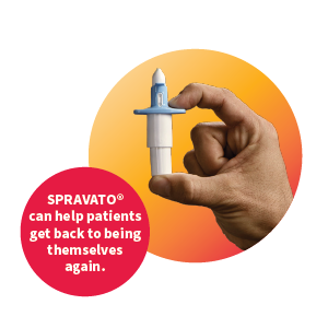 Spravato can help patients get back to being themselves again.